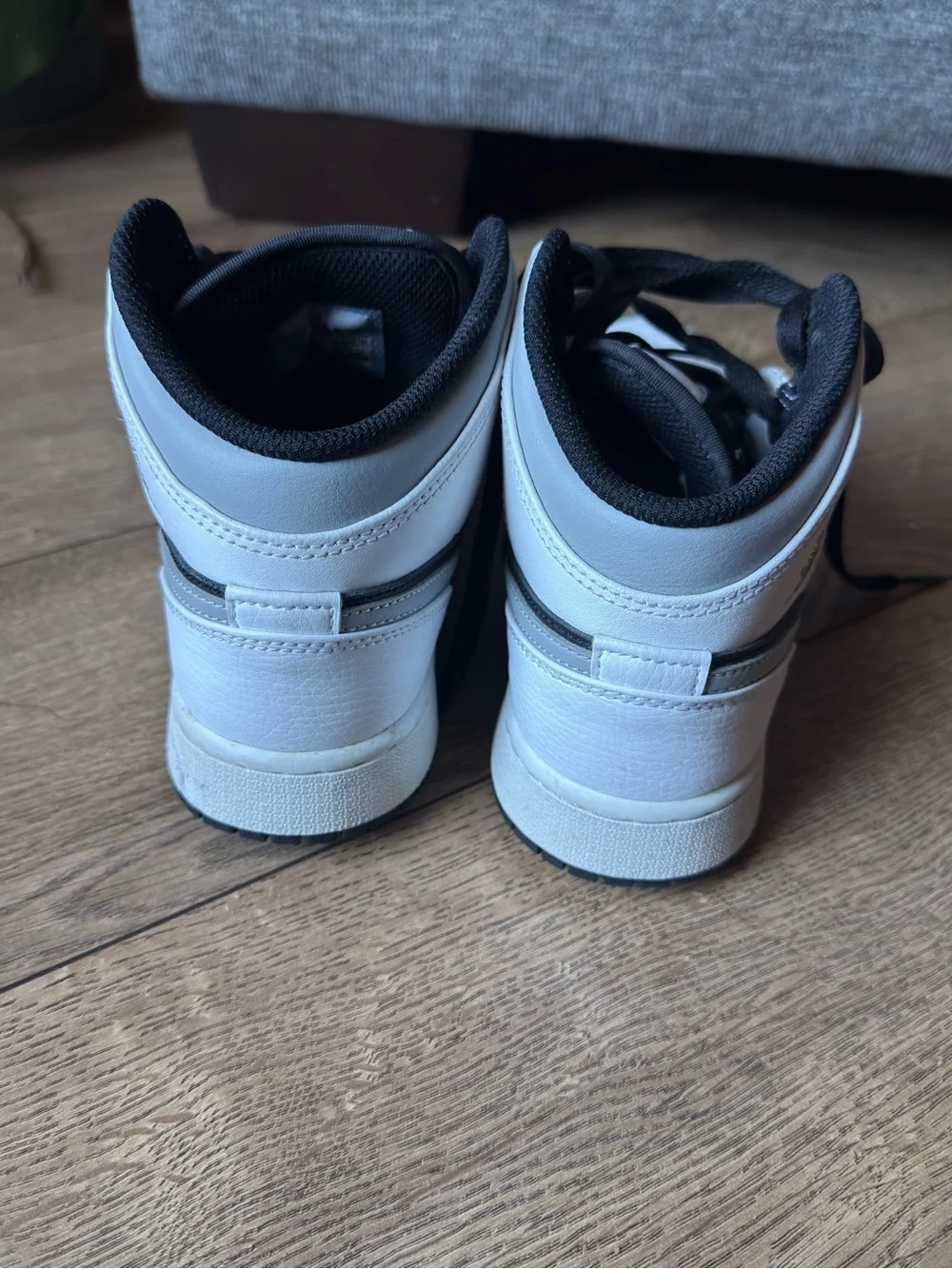 Jordan Black & White Mid-Top Sneakers